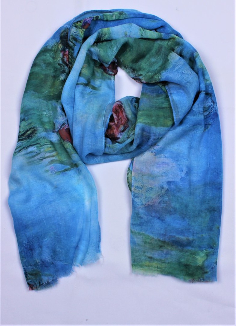 Alice & Lily printed scarf blue  Style : SC/5001BLU image 0